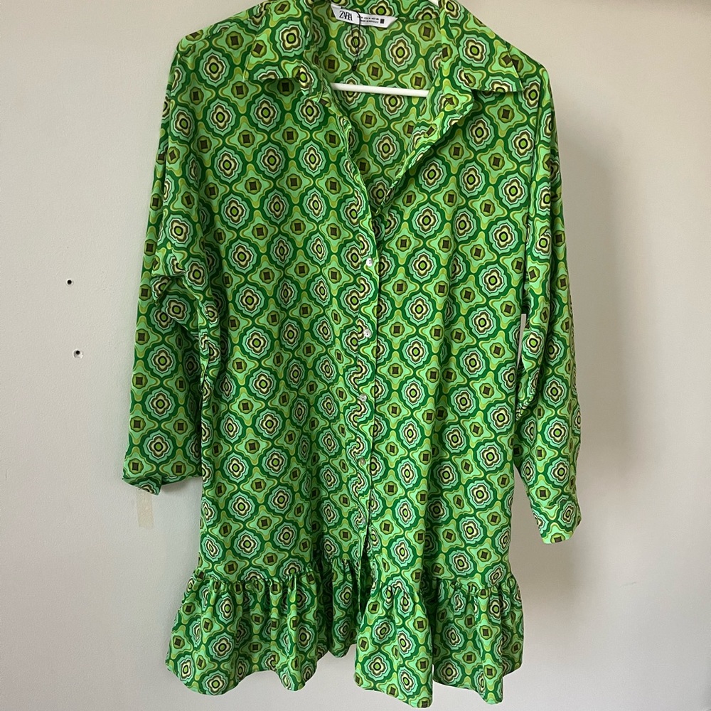 Zara mini button up dress